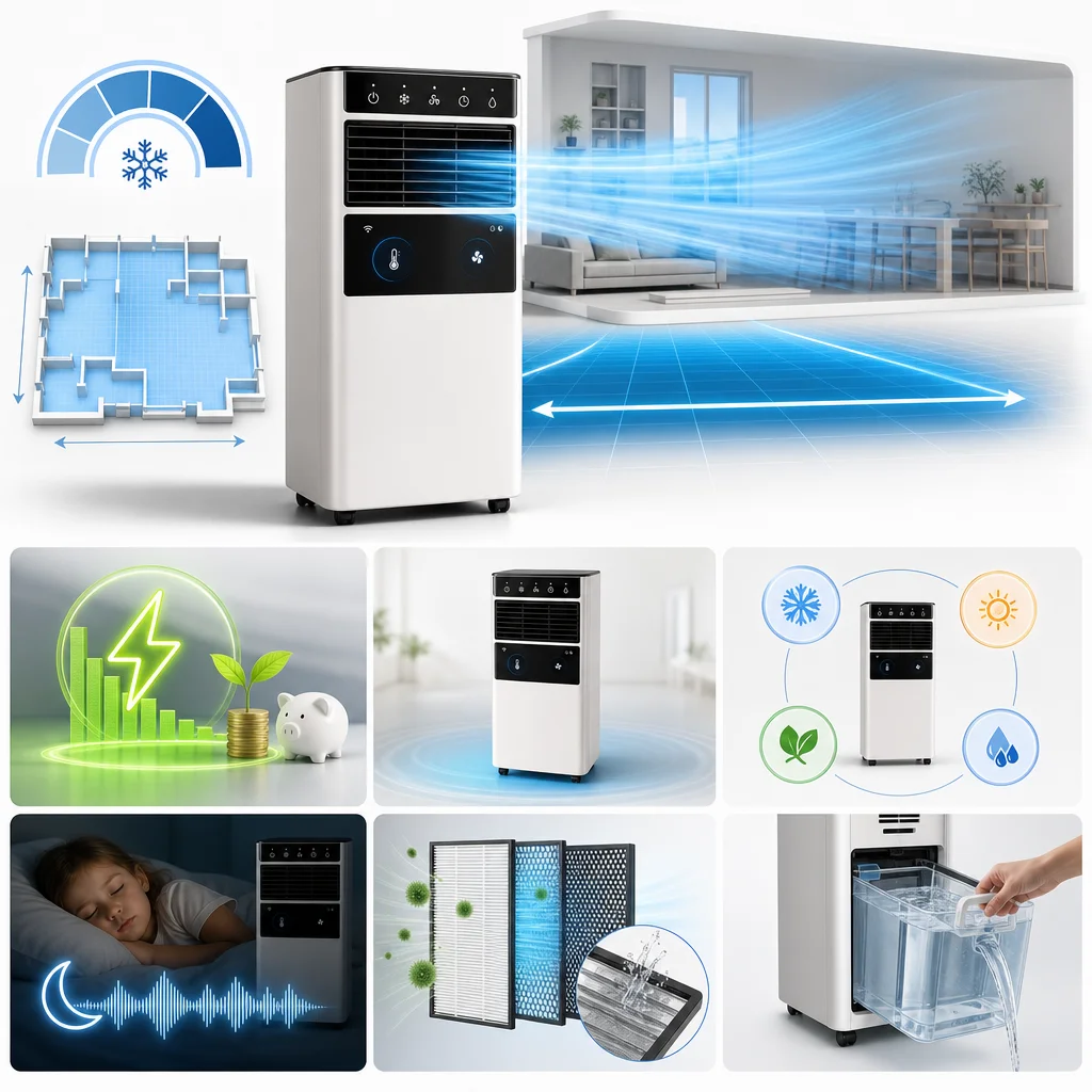 AirTower PRO™ — Ultra silencioso, perfecto de noche